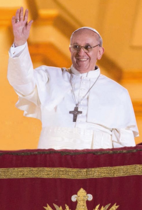 Gebetszettel zur Wahl von Papst Franziskus