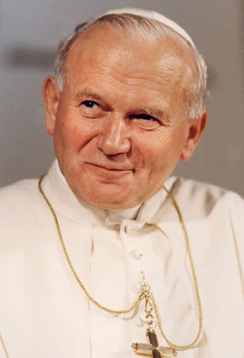 Gebetszettel zur Heiligsprechung von Papst Johannes Paul II.