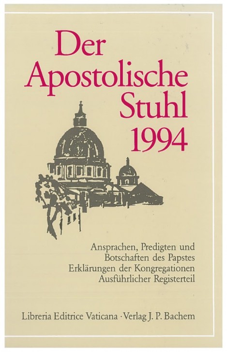 Der Apostolische Stuhl 1994